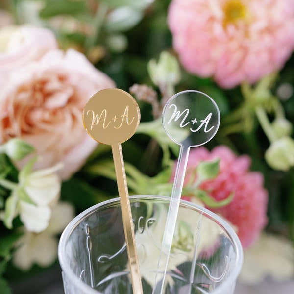 Custom Drink Stir Sticks, Personalized Drink Stirrers, Wedding Drink Stirrers, Wedding Cocktail Stir Sticks, Wedding Decor, Wedding Drinks