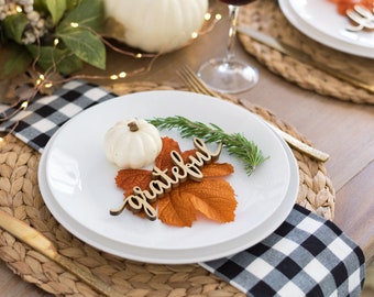 Thanksgiving Place Setting Card, Thanksgiving Table Decor, Thanksgiving Tablescape, Fall Tabletop, Fall Decor, Holiday Place Setting