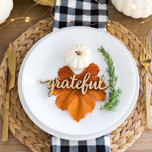 Thanksgiving Place Setting Card, Thanksgiving Table Decor, Thanksgiving Tablescape, Fall Tabletop, Fall Decor, Holiday Place Setting image 5