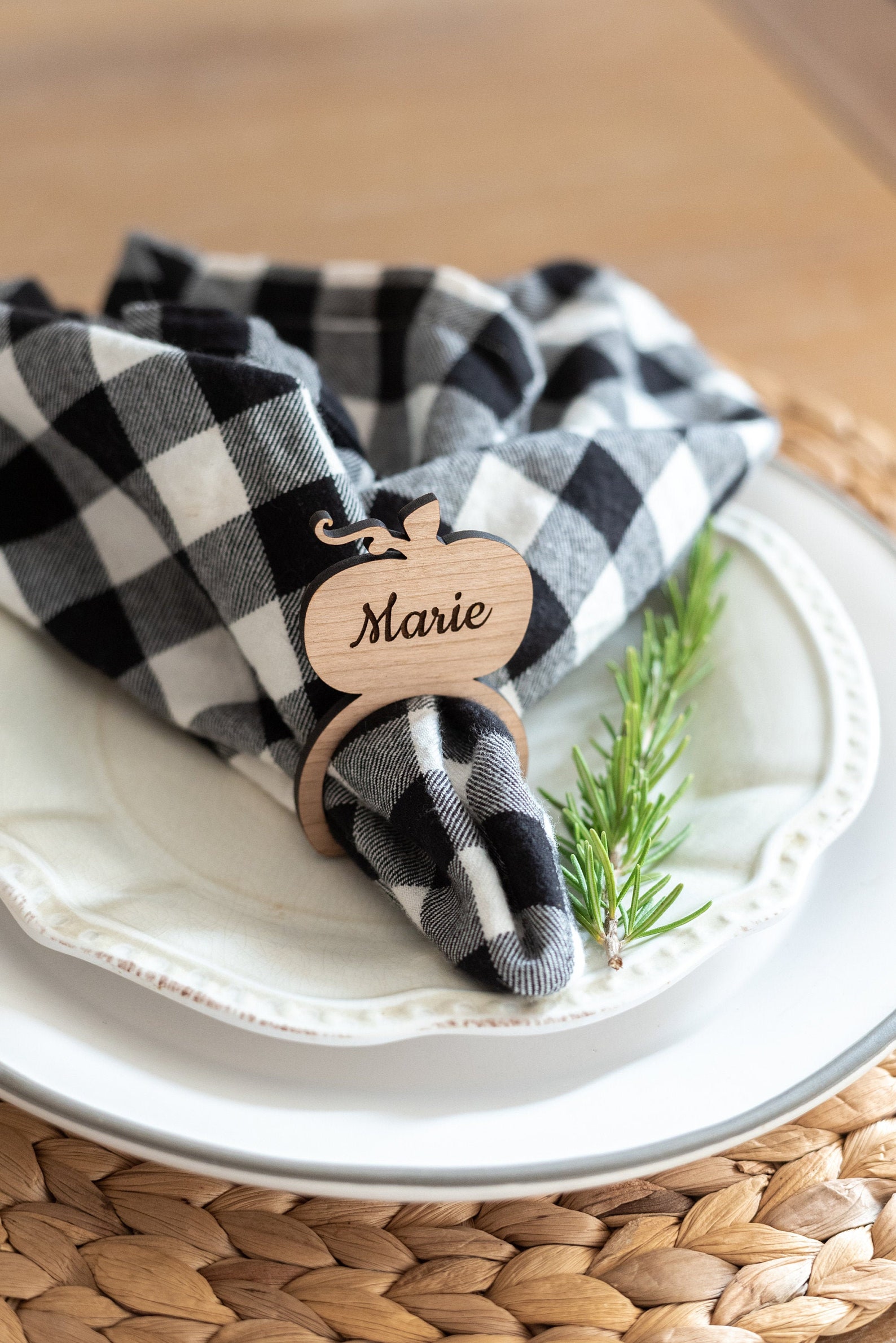 Fall Napkin Ring Thanksgiving Decor Fall Table Decor Fall | Etsy