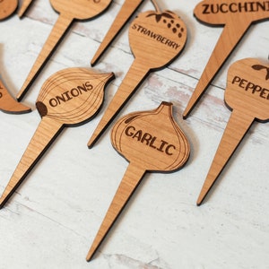 Engraved Garden Markers, Garden Tags, Herb Labels, Planter Stakes, Plant Stake Markers, Veggy Garden, Garden Lover Christmas Gift image 7