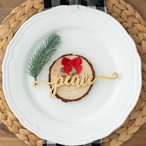 Christmas Place Setting Card, Christmas Table Decor, Christmas ...