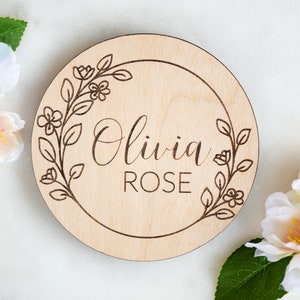 Custom Baby Name Announcement, Baby Shower Gift, Newborn Name Announcement, Wood Baby Name Sign, Newborn Photo Prop, Christmas Gift for Baby