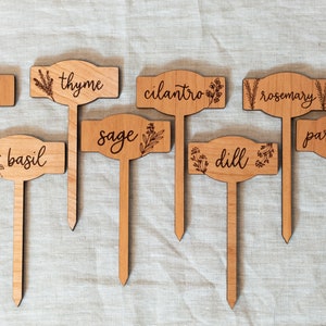 Engraved Garden Markers, Garden Tags, Herb Labels, Planter Stakes, Plant Stake Markers, Veggy Garden, Garden Lover Christmas Gift image 10