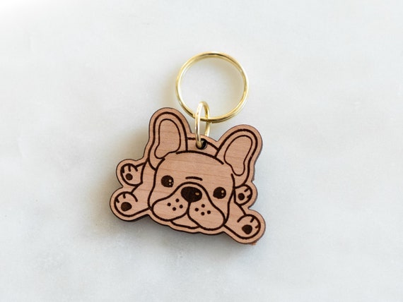 Portachiavi Bulldog francese personalizzato, Portachiavi Boston Terrier  personalizzato, Stuffer calze, Regalo personalizzato per gli amanti dei  cani, Regalo Bulldog francese -  Italia