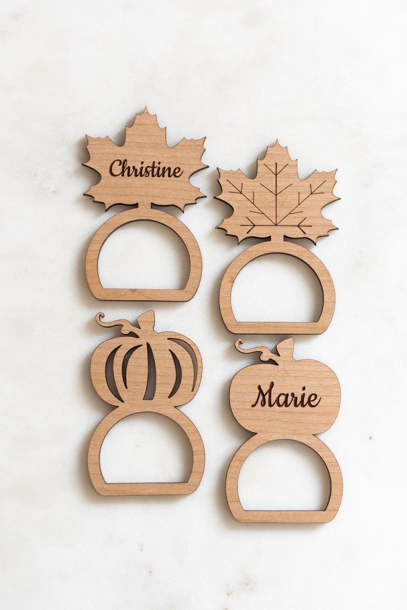 Fall Napkin Ring Thanksgiving Decor Fall Table Decor Fall Etsy