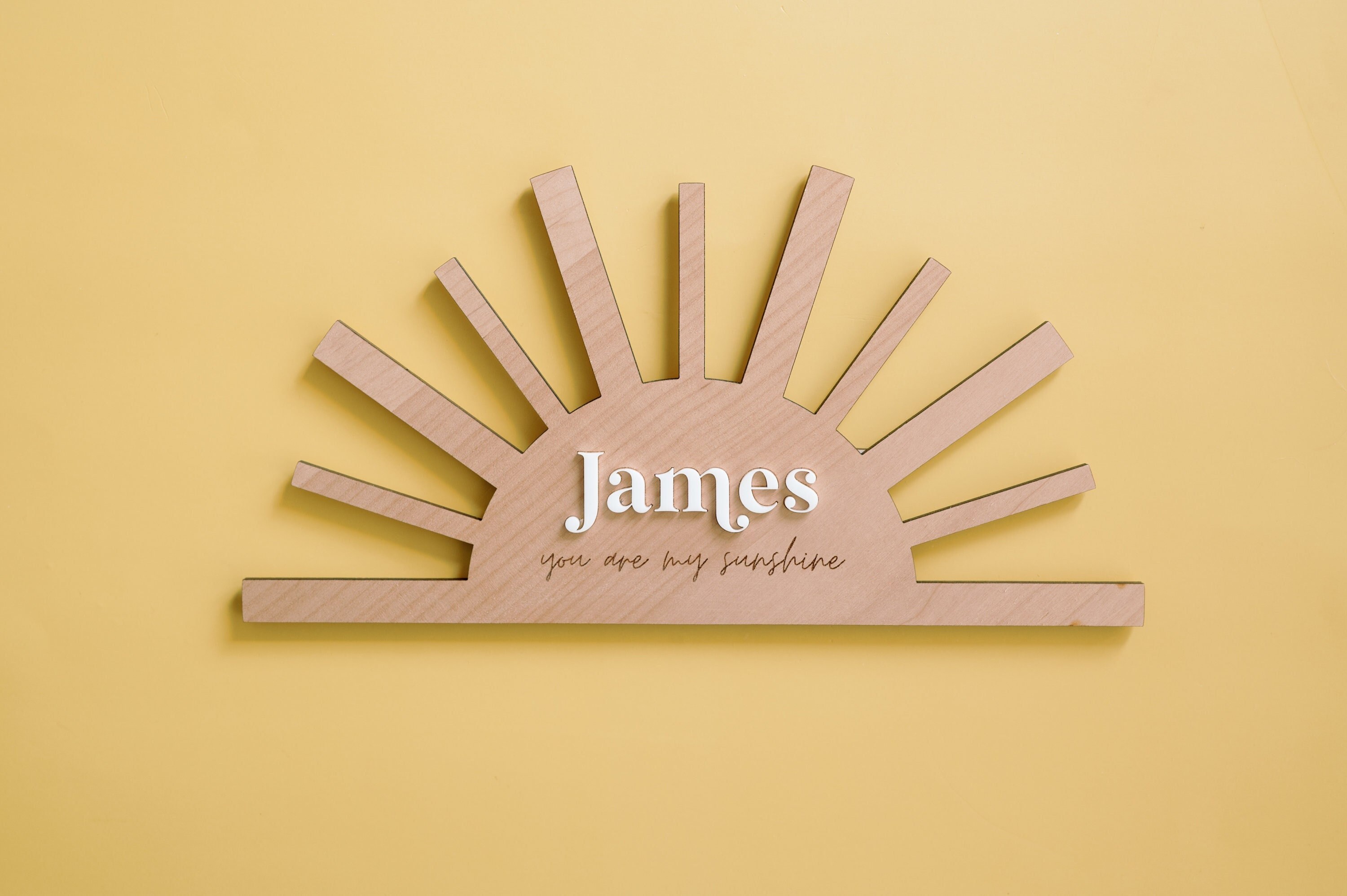 Custom You Are My Sunshine Wood Sign Baby Name Sun Wall - Etsy
