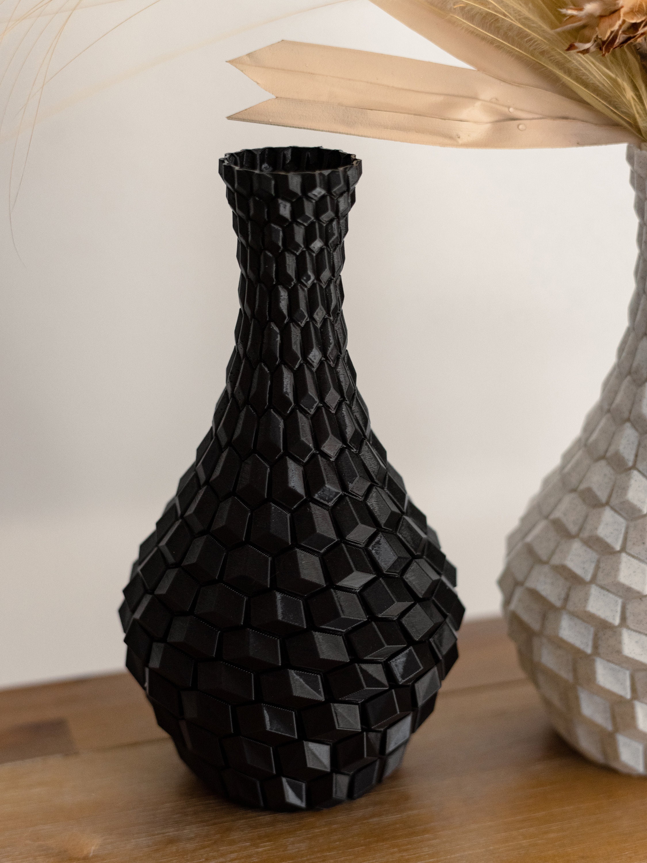 3D Printed Vase Dried Flowers Vase Minimalist Decor Etsy