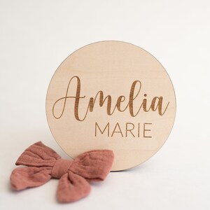 Custom Baby Name Announcement, Baby Christmas Gift, Newborn Name Announcement, Wood Baby Name Sign, Newborn Photo Prop, Fresh 48 Name Sign