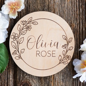 Custom Baby Name Announcement, Baby Shower Gift, Newborn Name Announcement, Wood Baby Name Sign, Newborn Photo Prop, Christmas Gift for Baby