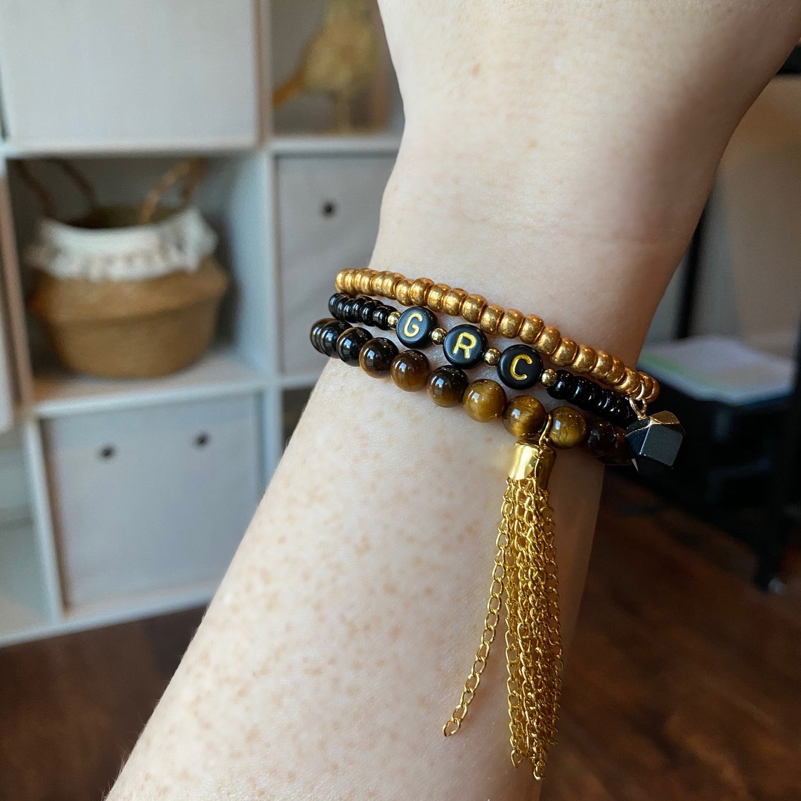 Bracelet nom personnalisé Bracelet nom Bracelet initial Etsy