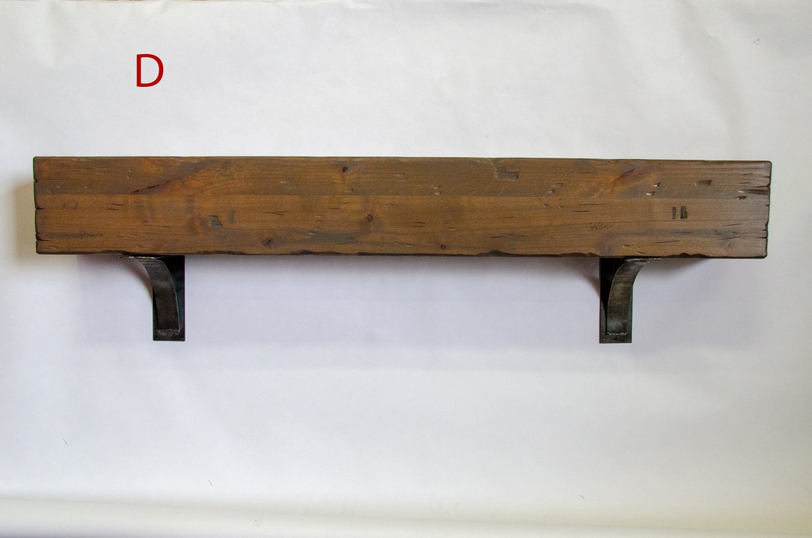 Rustic Mantel Bracket Etsy