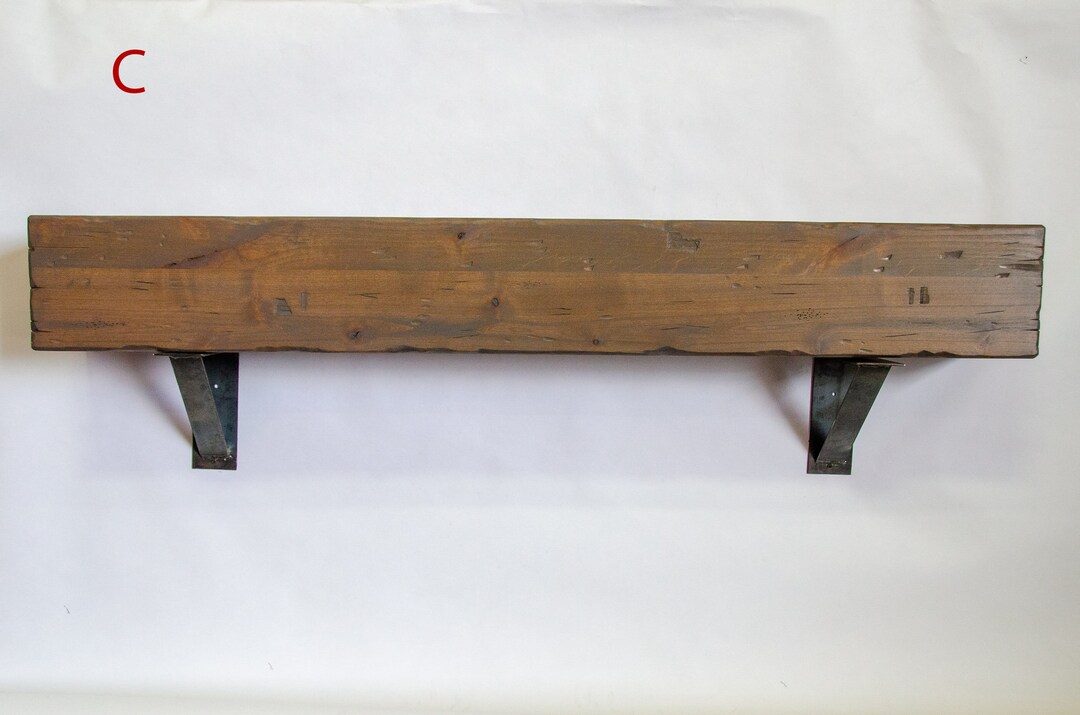 Rustic Mantel Bracket Etsy