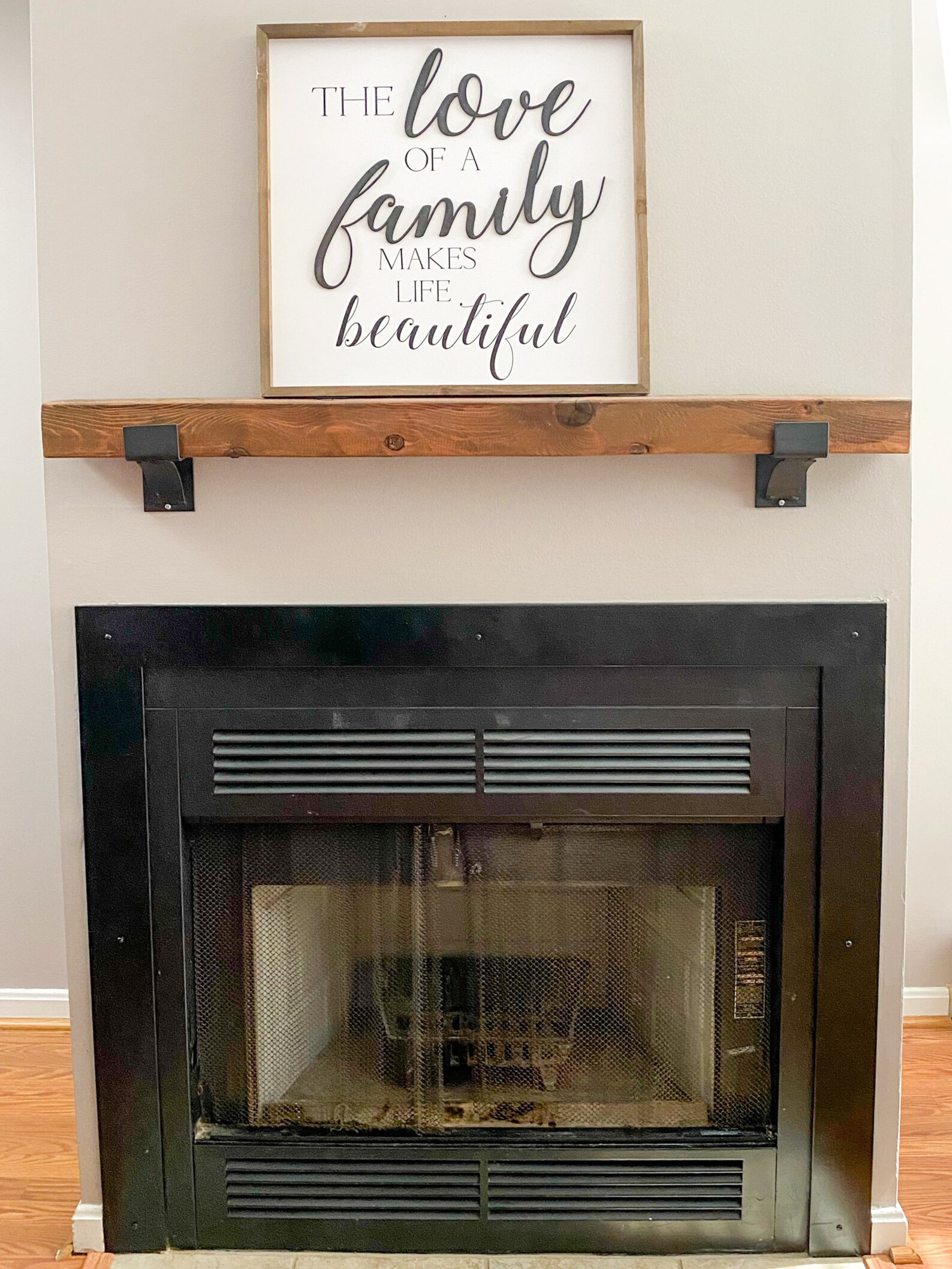 Rustic Mantel Bracket Etsy