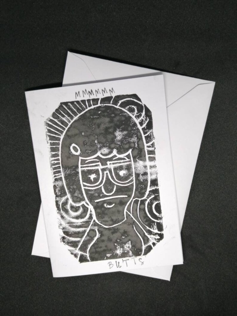 Tina Beltcher bobs burgers funny quote linoprint card