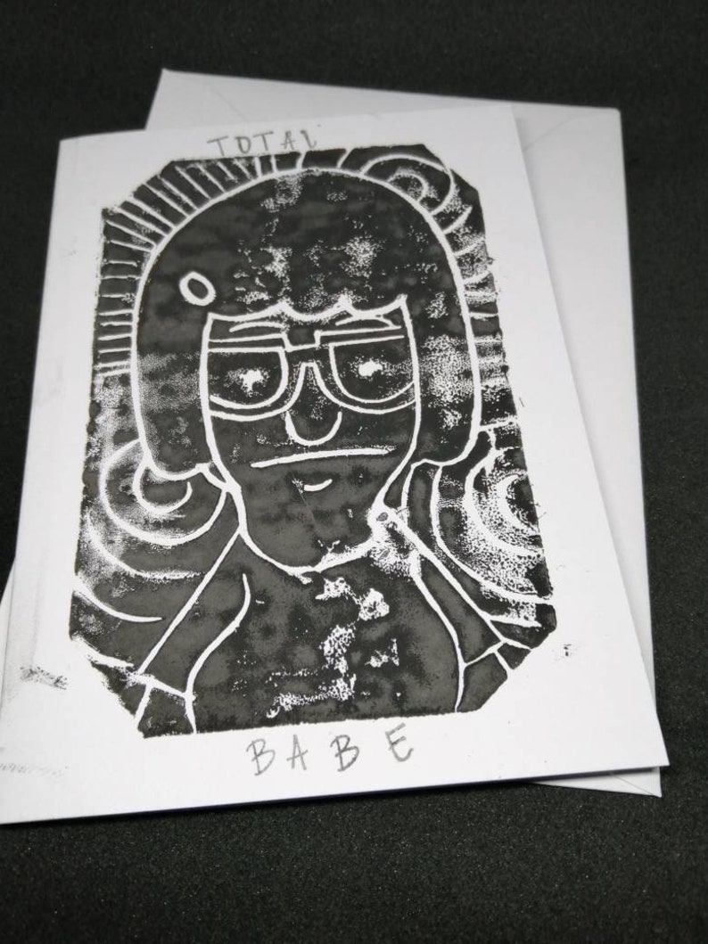Tina Beltcher bobs burgers funny quote linoprint card