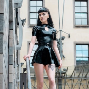 NOIR Latex Skater Dress | Custom Made To Fit