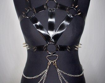 BLACKQUEEN Latex Harness