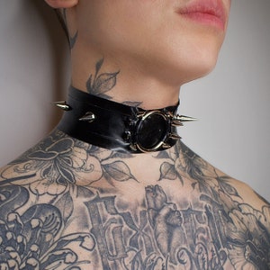 SYMBIOTE Latex Choker | Spiked Custom Made To Fit