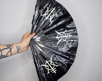 KVLT Latex Fan | Large Hand-fan