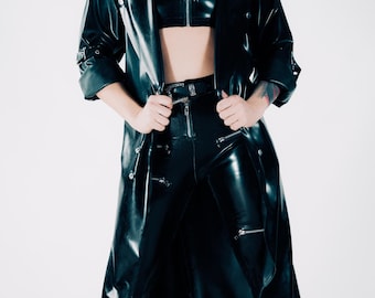 NEO Latex Trench Coat | Fully Functioning | All Sizes