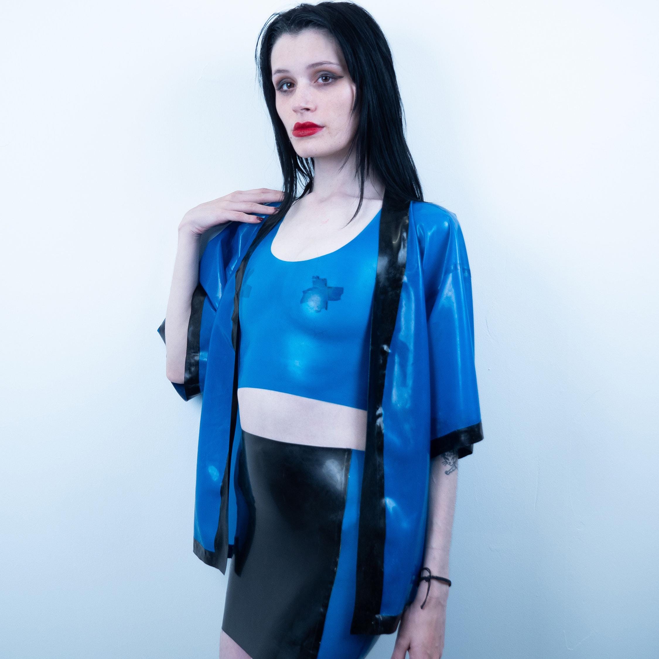 DELTA Latex Kimono - Etsy