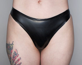 Tanga de látex BLVCK / Hecha a medida