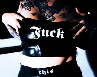 FVCK Latex Tube Top | Custom Made to fit