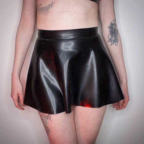 GHVST Latex Skater Skirt