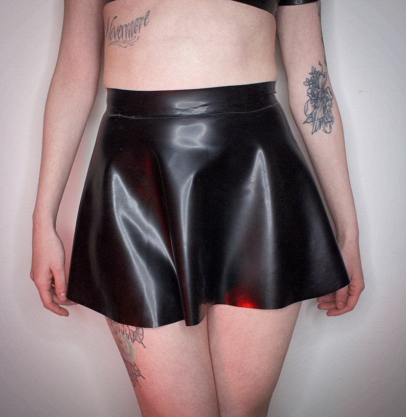 GHVST Latex Skater Skirt image 1