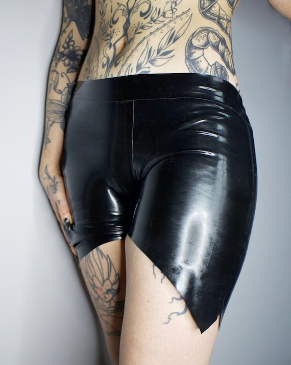 CIPHER Latex Shorts | Unisex | Custom Made To Fit