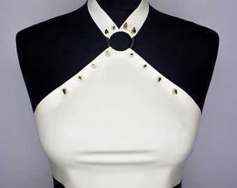 SHIRO Latex Halter Top | Custom Made to fit