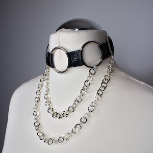 DISSOLVE Latex Chain Choker  | Spiked Custom Made To Fit