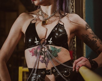 SANCTIFY Latex Bralette