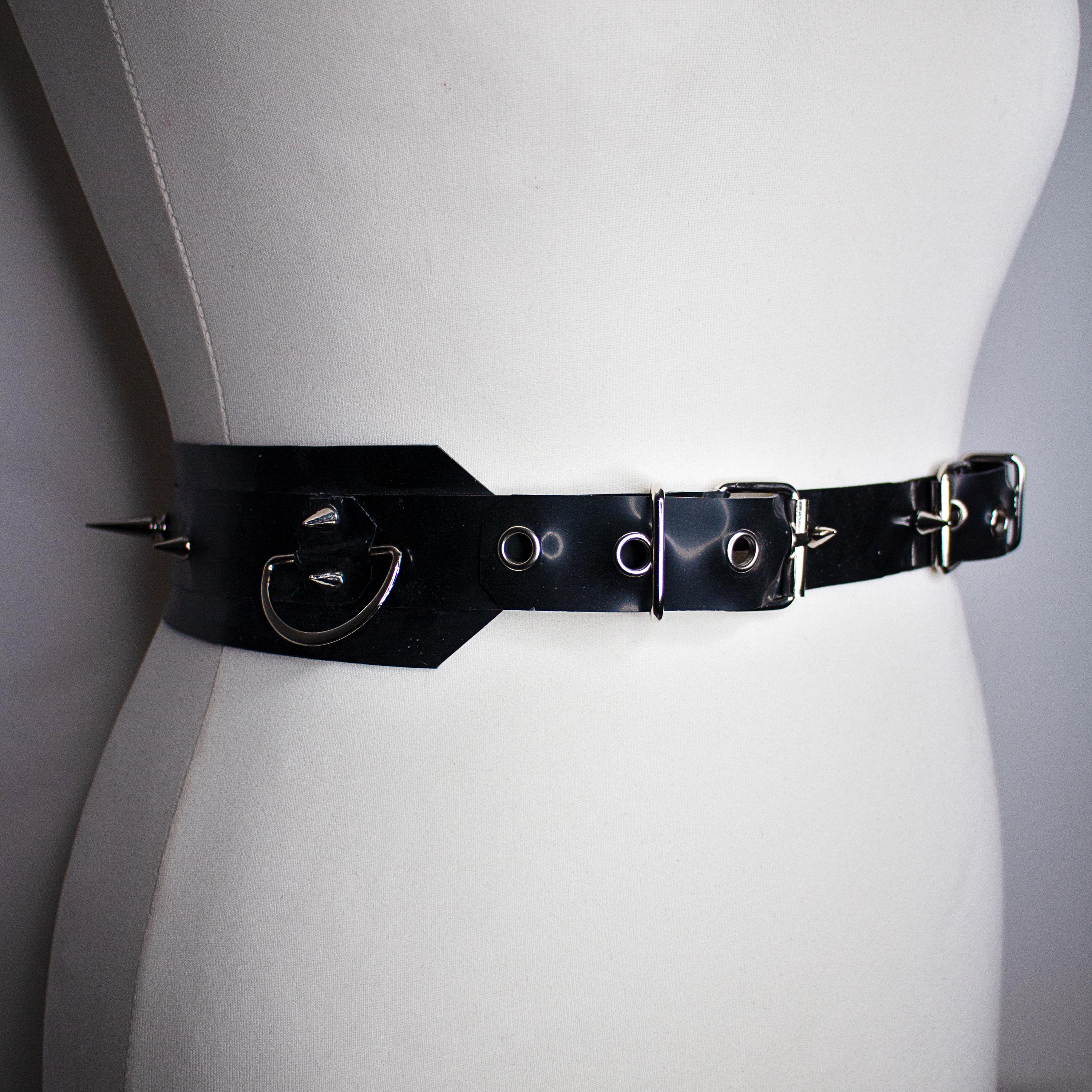 spiked garter belt Spiky Heart Garter Belt Spiked Goth main image 1