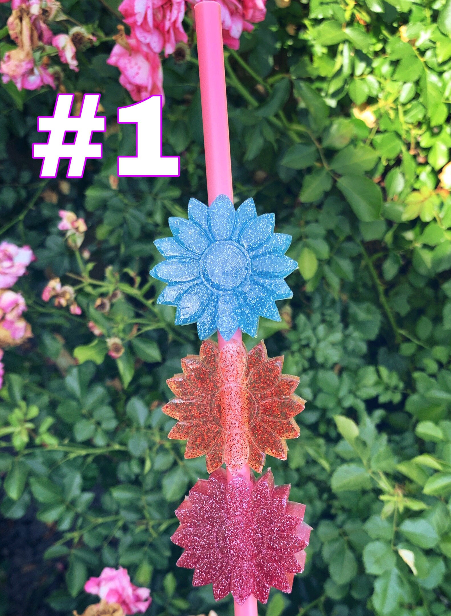 Straw Toppers Custom Made Etsy