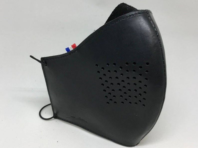 Leather mask made in France Etsy