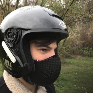Carbon Leather Mask Made in France