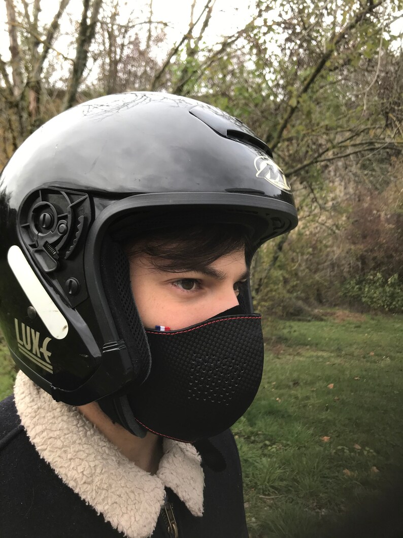 Carbon Leather Mask Made in France