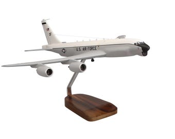 Boeing RC-135U Combat Sent Large Mahogany Model