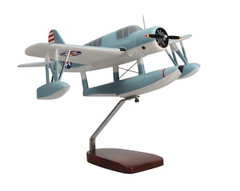 Vought Grumman OS2U Kingfisher Large Mahogany Model