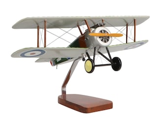 Modelo Sopwith Camel de caoba grande