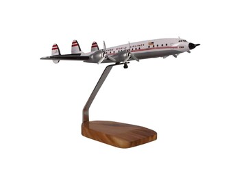 Lockheed L-1649 Starliner TWA (Trans World Airlines) Large Mahogany Model