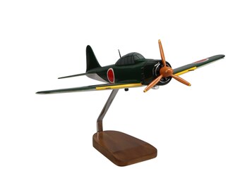 Mitsubishi A6M5 Reisen (Zero Fighter) Model 52 ZEKE Large Mahogany Model