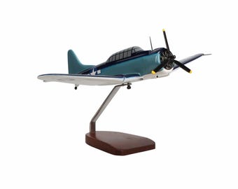 Douglas SBD-6 Dauntless Large Mahogany Model