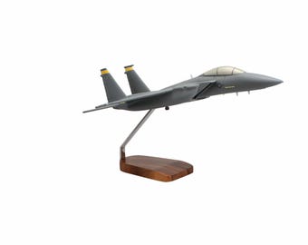 McDonnell Douglas F-15E Strike Eagle Large Mahogany Model