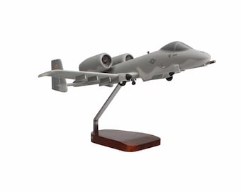 Fairchild Republic A-10A Thunderbolt II Warthog Large Mahogany Model