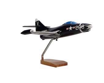 Grumman F9F-5 Panther Modelo grande de caoba