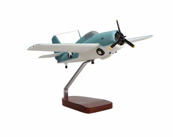 Grumman F4F Wildcat Large Mahogany Model
