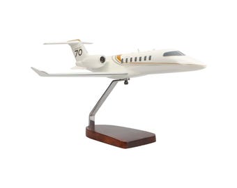 Learjet 70 Large Mahogany Model